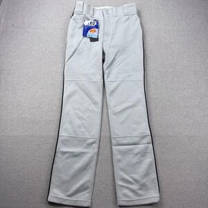 Mizuno Baseball Pants Youth XL Gray Black Piping Performance Plus Padded MVP Pro